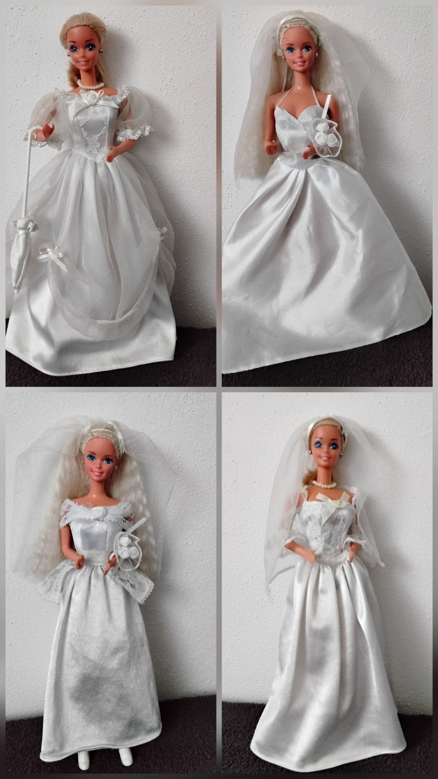 Bruid Jurken Schoentjes Barbie Poppen Mattel Kleding, Ophalen of Verzenden, Gebruikt, Fashion Doll