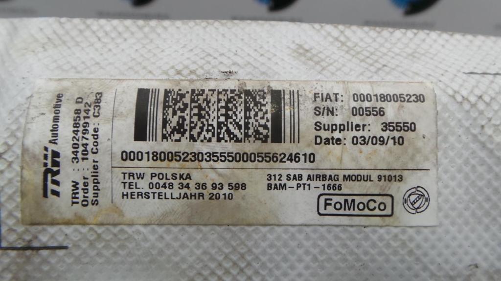 FIAT 500 1.2 LOUNGE AIRBAG LINKS 2010, Ophalen of Verzenden, Gebruikt, Stiba lid