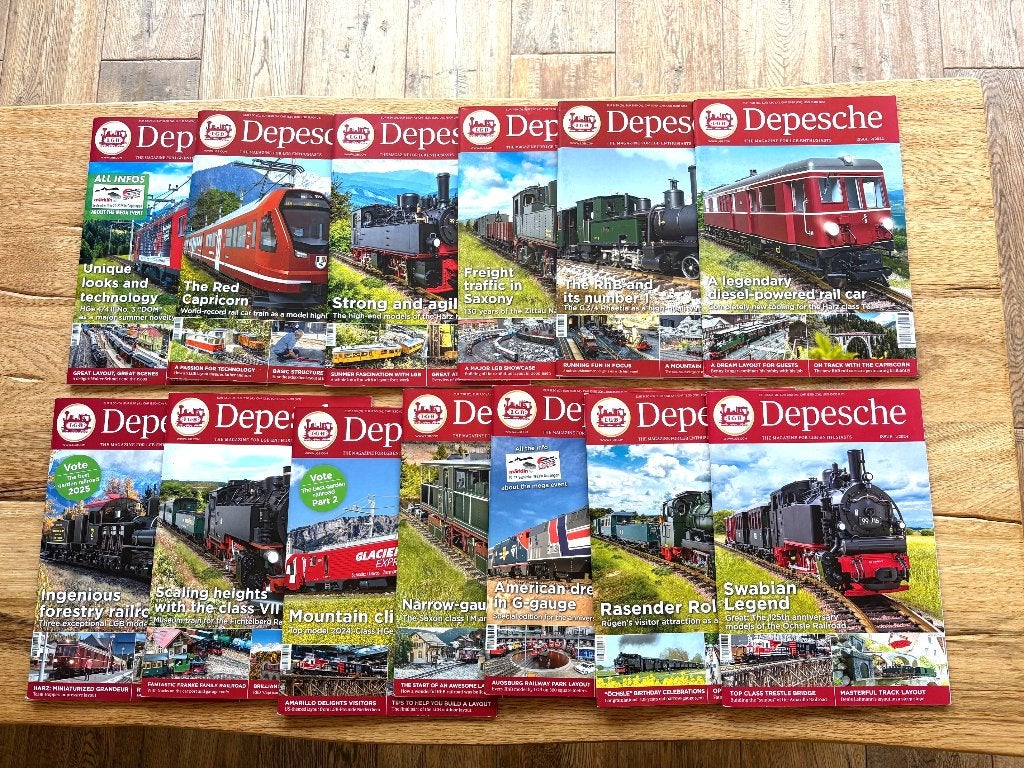 LGB modeltrein Magazine Depesche Engelse uitgave, Gelijkstroom, Zo goed als nieuw, LGB, Boek, Tijdschrift of Catalogus