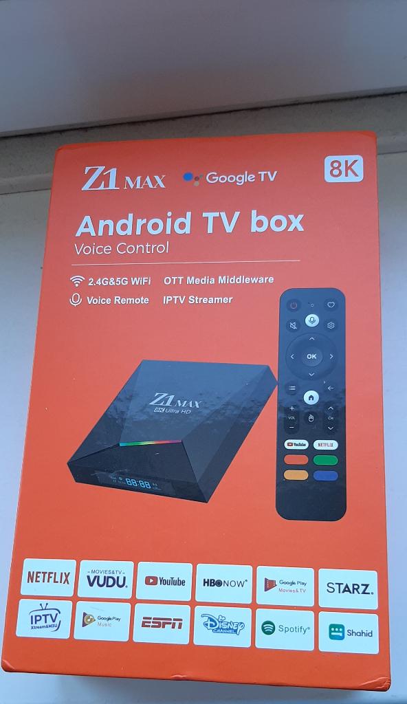 TV Box Ultra HD Android Z1 Max, Ophalen of Verzenden, Nieuw, HDMI, Minder dan 500 GB