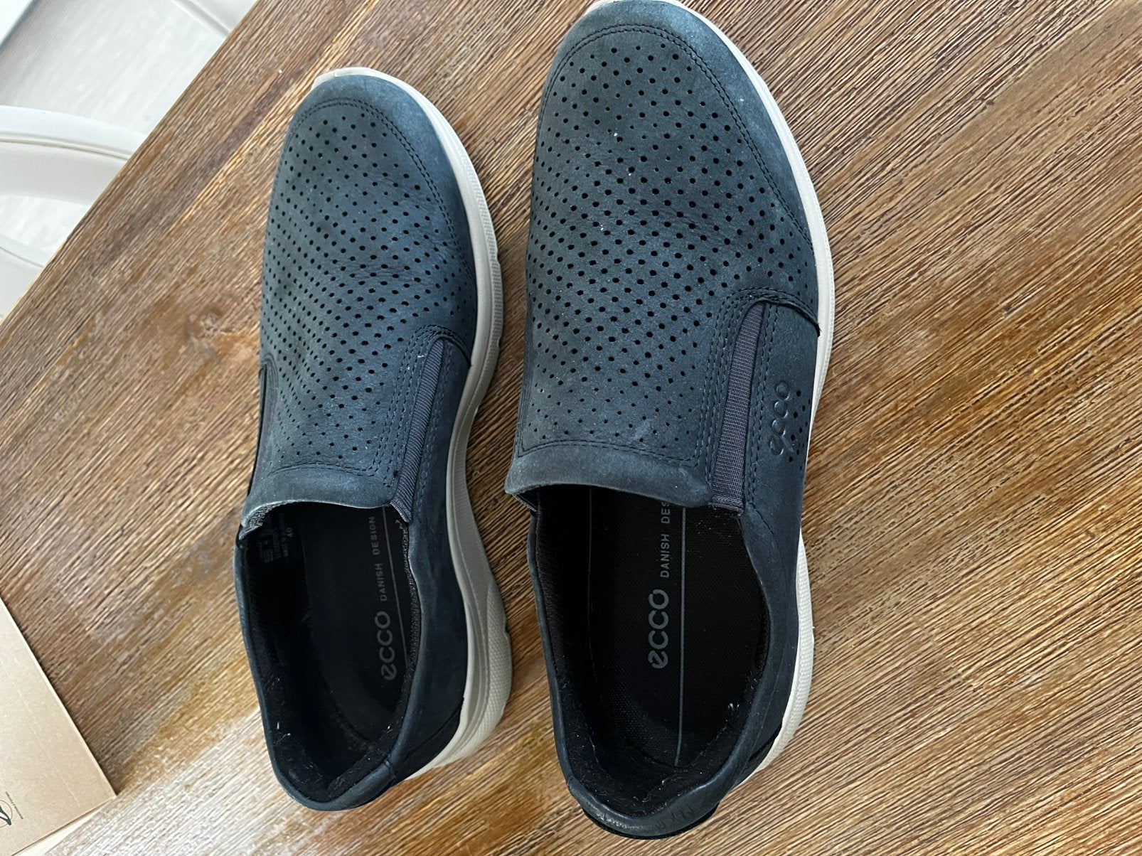 Herenschoenen Ecco, Ophalen, Zo goed als nieuw, Blauw, Loafers
