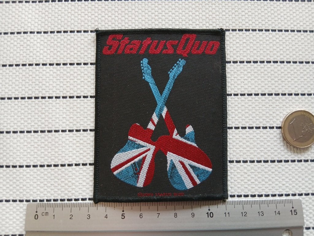 Status Quo guitars mooie nieuwe patch s361, Verzenden, Nieuw, Kleding