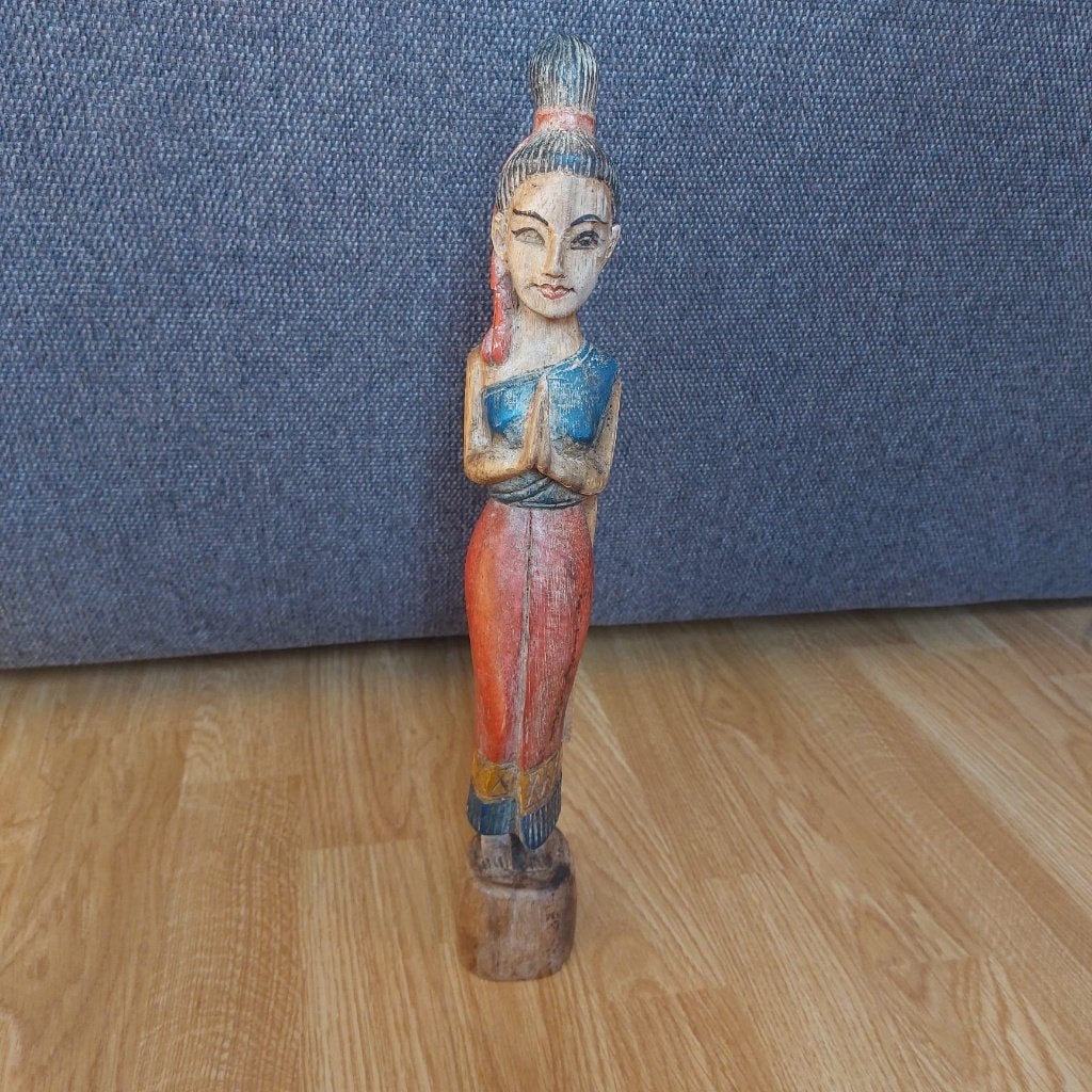 Oude houten Indische beeld, Antiek en Kunst, Kunst | Beelden en Houtsnijwerken, Ophalen of Verzenden