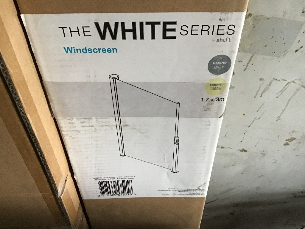 The white  windscreen  windscherm, Ophalen, Uittrekbaar, Nieuw