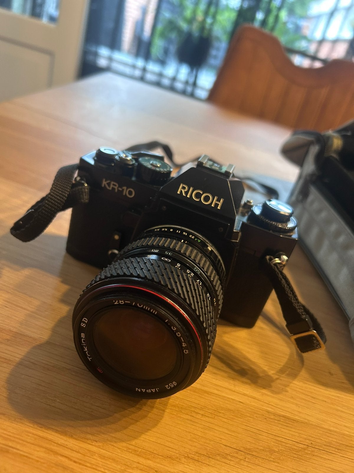 Complete Vintage Analoge Cameraset: Ricoh KR-10 set, Ophalen of Verzenden, Zo goed als nieuw, Compact, Overige Merken