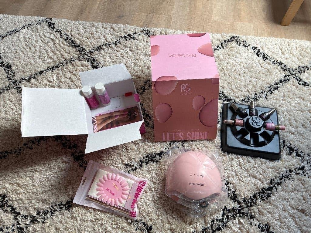 Nagel lak pink gellac set, Ophalen, Nieuw, Handen en Nagels, Make-up