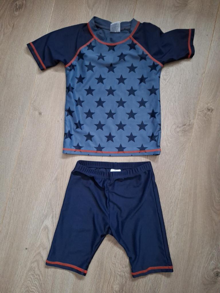 Zwemshirt en broek UV shirt 98-104, Ophalen of Verzenden, Zo goed als nieuw, Jongetje of Meisje