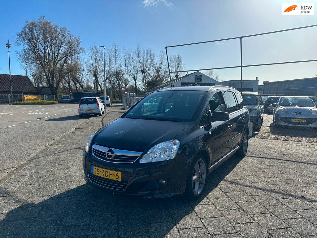 Opel Zafira 2.2 Cosmo 7P Sport Leder Automaat Stoelverwarmin, Auto's, Opel, Bedrijf, Te koop, Zafira, ABS, Airbags, Airconditioning