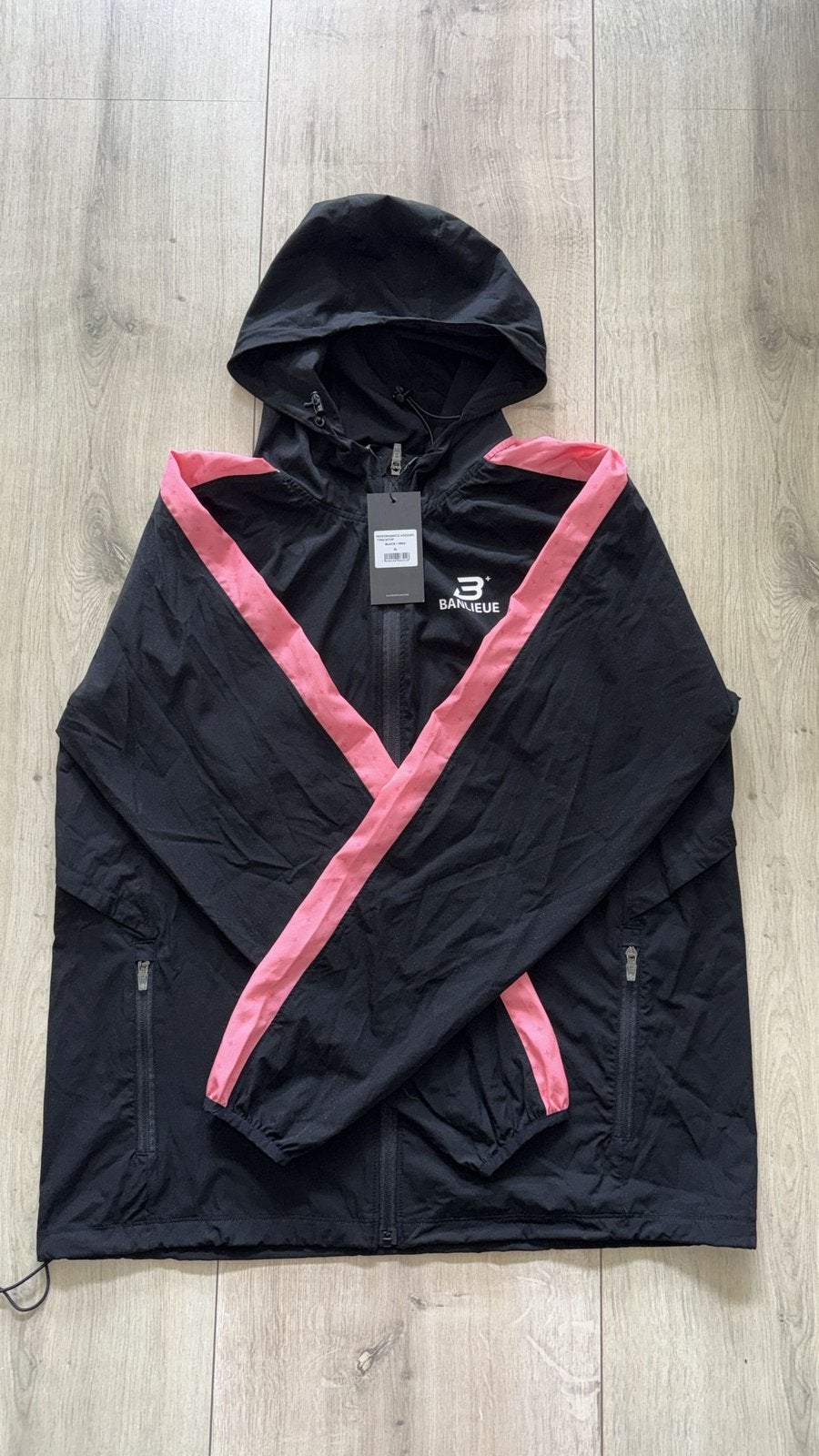 Banlieue Windbreaker Zwart/Roze - Maat XL - Nieuw, Ophalen, Nieuw, Maat 56/58 (XL), Zwart