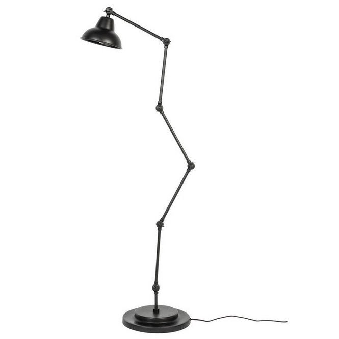 Zwarte vloerlamp Xavi, Ophalen, E27 (groot), Zo goed als nieuw, Metaal