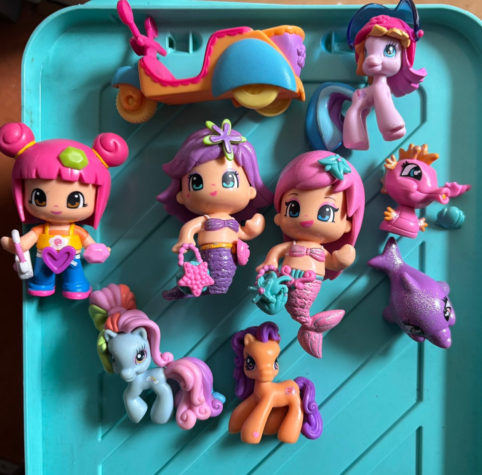 Set PinyPon/zeemeermin en Little Pony, Ophalen of Verzenden, Zo goed als nieuw