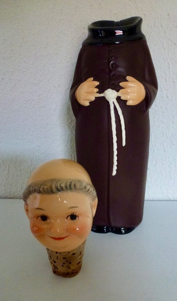 Vintage Goebel Monnik Decanter 26 cm – Friar Tuck 89 095-25., Antiek en Kunst, Verzenden