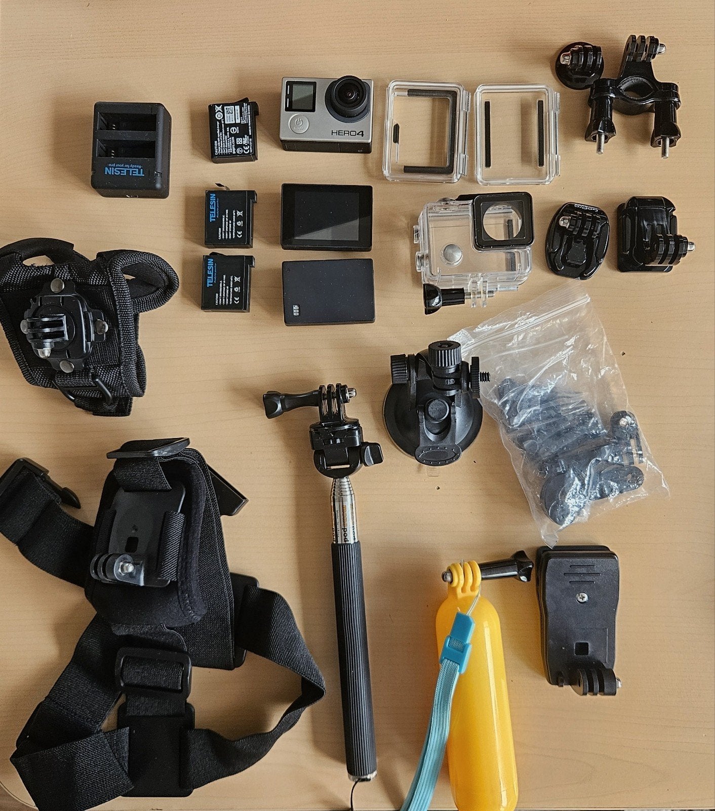 GoPro Hero 4 Black met veel extra's, Audio, Tv en Foto, Actiecamera's, Ophalen of Verzenden, Gebruikt, GoPro
