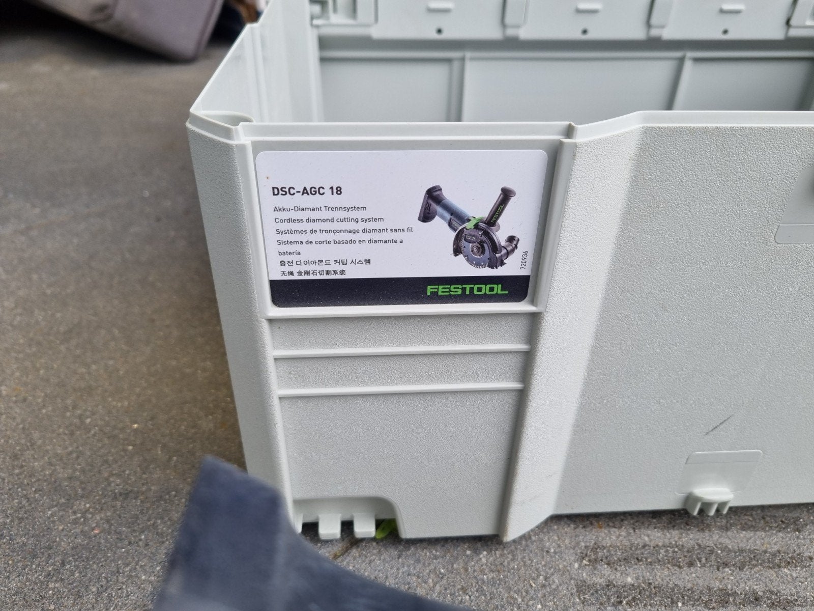 Festool DSC-AGC 18 Accu-Diamant Trennsysteem, Doe-het-zelf en Verbouw, Gereedschap | Overige machines, Zo goed als nieuw, Ophalen of Verzenden