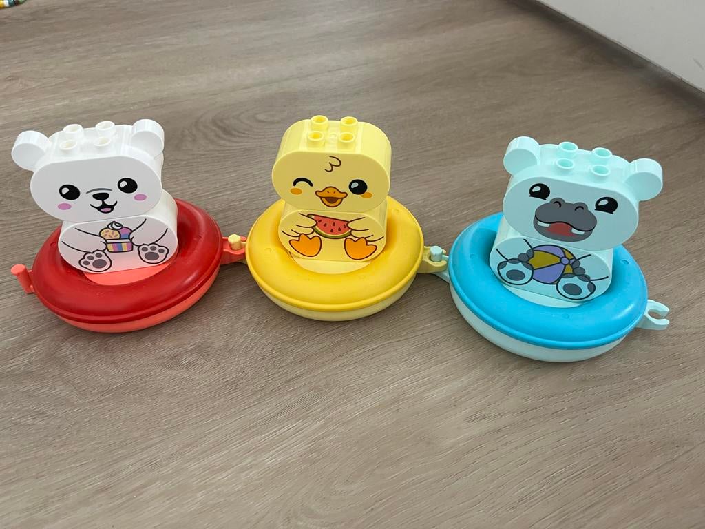 Lego Duplo Badplezier Drijvende Dieren Trein, Ophalen of Verzenden, Gebruikt
