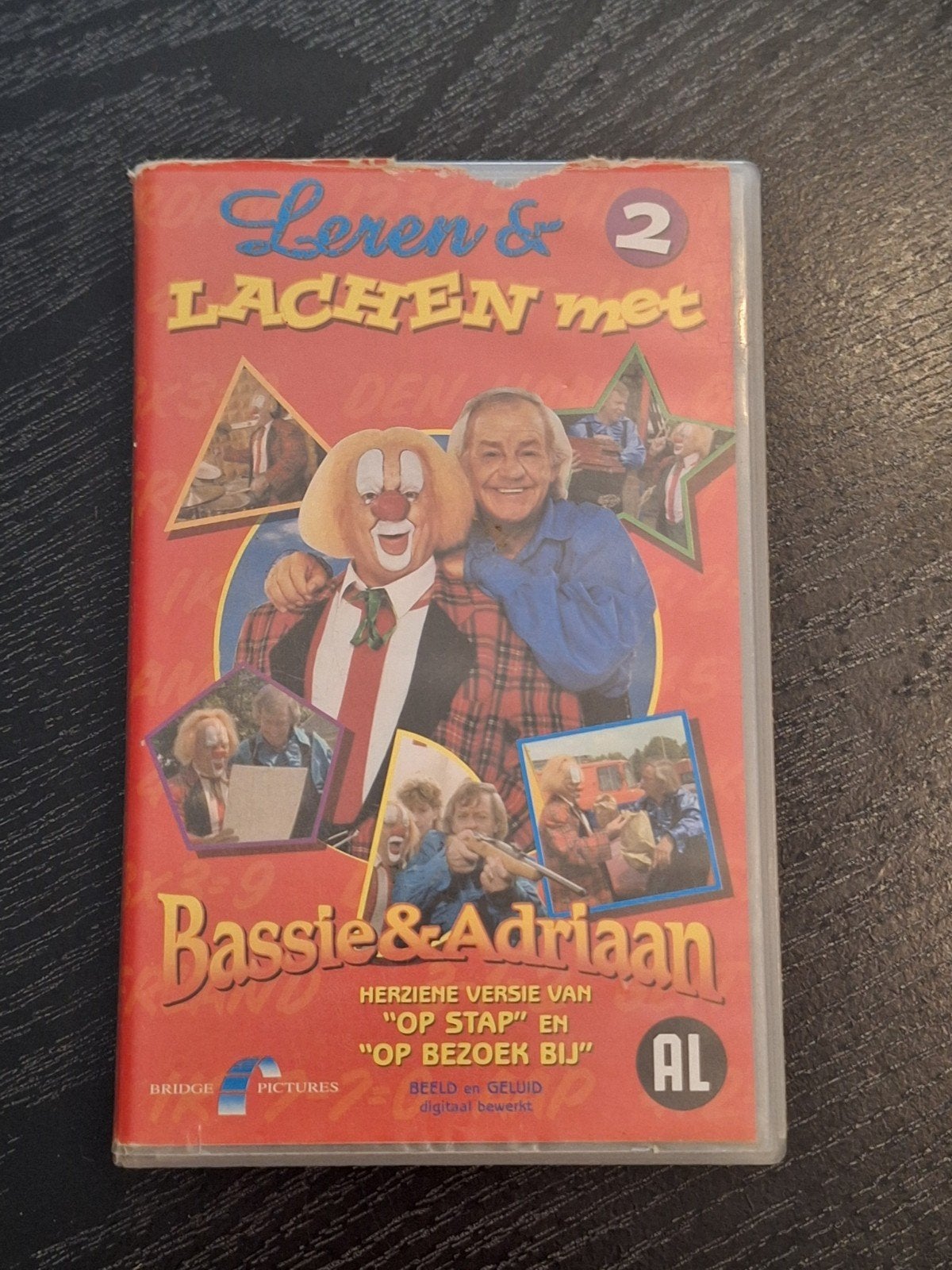 Bassie & Adriaan: Leren & Lachen met Bassie & Adriaan 2 (VHS, Alle leeftijden, Ophalen of Verzenden, Gebruikt, Nederlandstalig