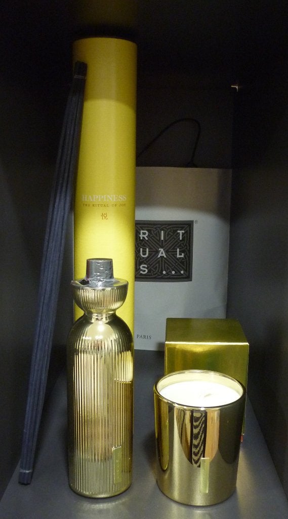 Nieuw Rituals Happiness Joy geurstokjes, kaars, geurkaars, Ophalen of Verzenden, Nieuw, Overige materialen, Minder dan 25 cm