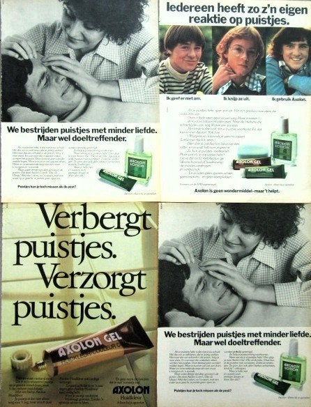 100+ vintage reclames huidverzorging 1975-76 lichaam Endocil, Ophalen of Verzenden, Gebruikt, Overige typen