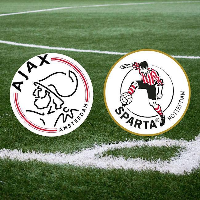 2x tixkets Ajax - Sparta. Vak 425 , Stoel 68 & 69. Rij 10., Twee personen, December