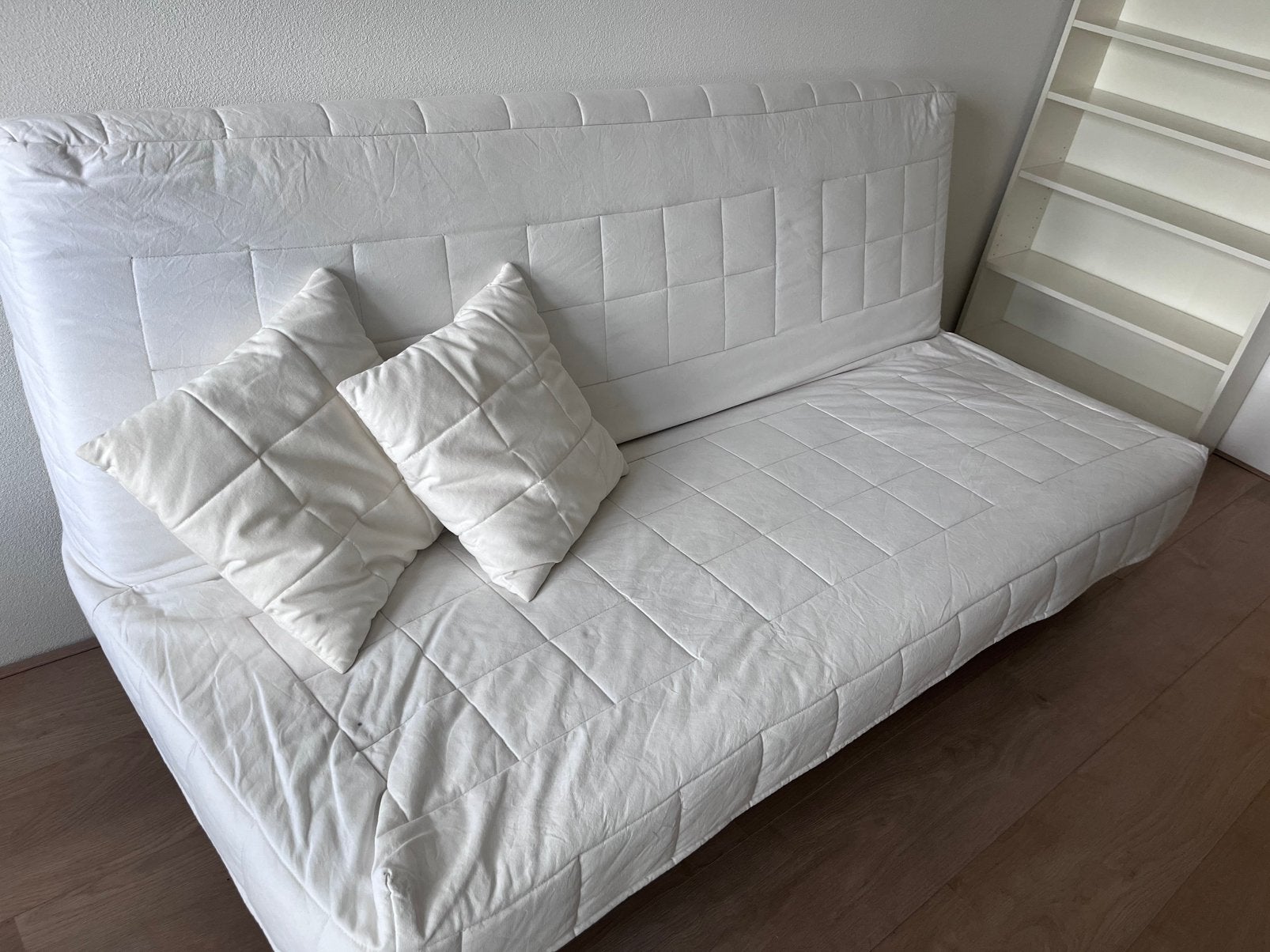 Ikea slaap/bedbank, wit, 200x140, Huis en Inrichting, Ophalen, Gebruikt, Wit, Tweepersoons