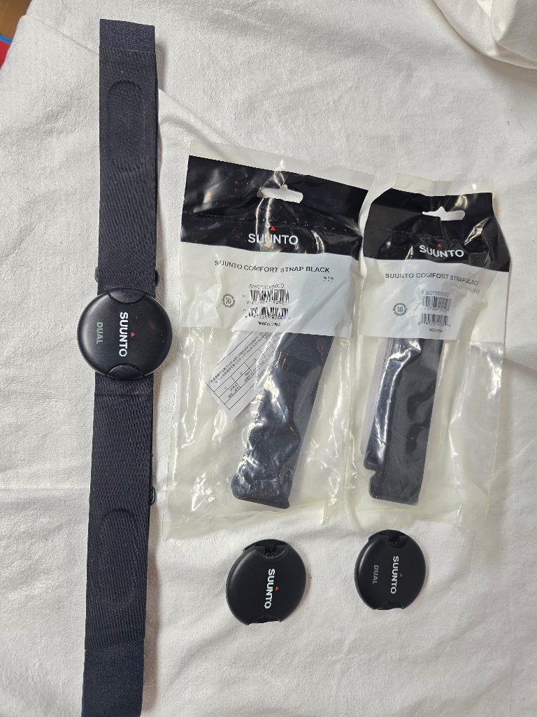 2 nieuwe suunto comfortstrap black hartslagband + accesoires, Sieraden, Tassen en Uiterlijk, Sporthorloges, Ophalen, Nieuw, Zwart