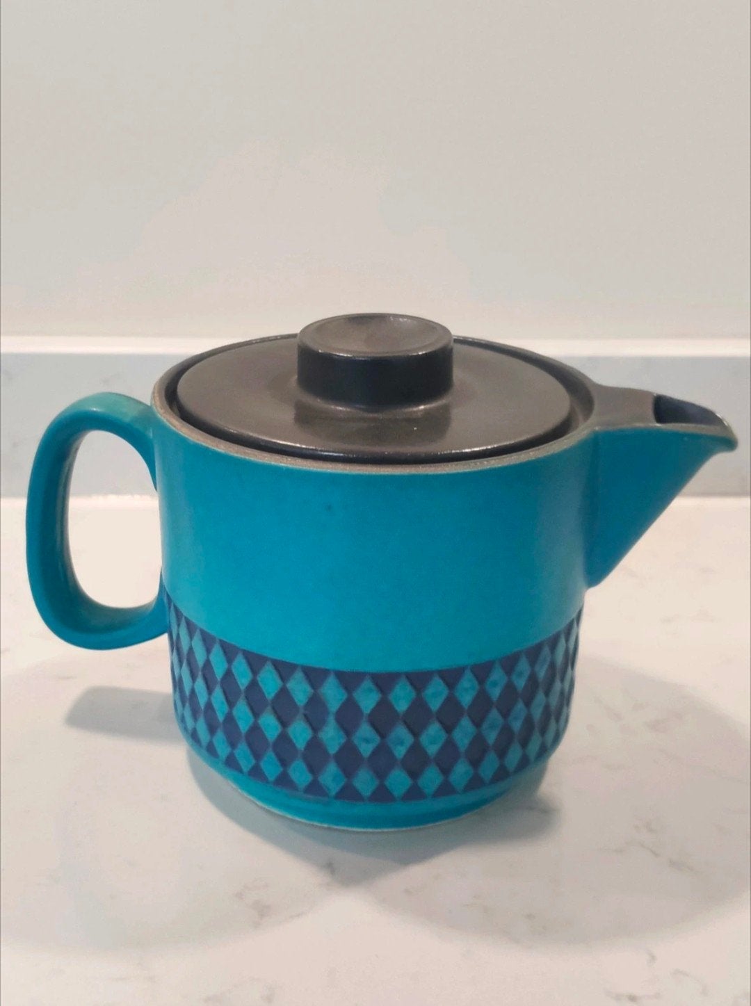 Vintage theepot van Ceramano West Germany, zeldzaam!, Ophalen of Verzenden, Keramiek, Vintage, Theepot