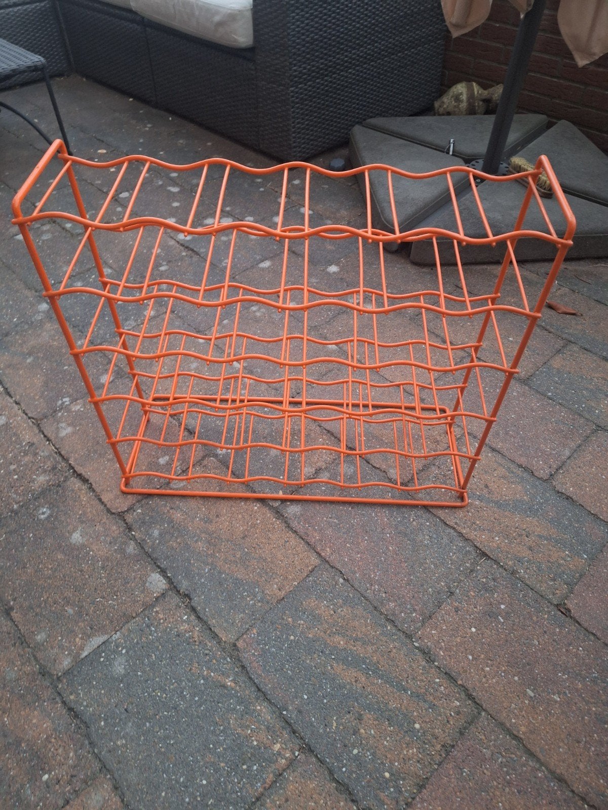 vintage draadstalen oranje tomado wijn  rekken  jaren, Ophalen