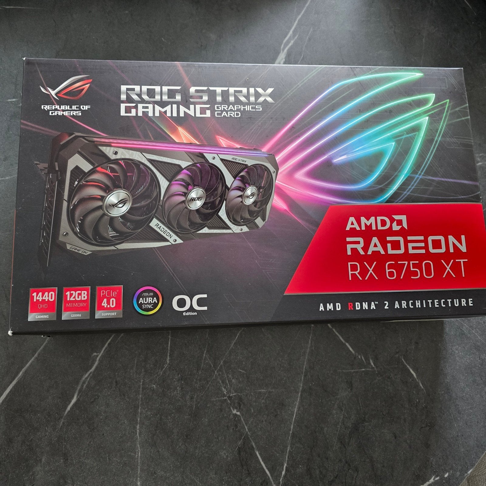 ASUS ROG Strix AMD Radeon RX 6750 XT OC Edition, Computers en Software, AMD, GDDR6, PCI-Express 4, Nieuw