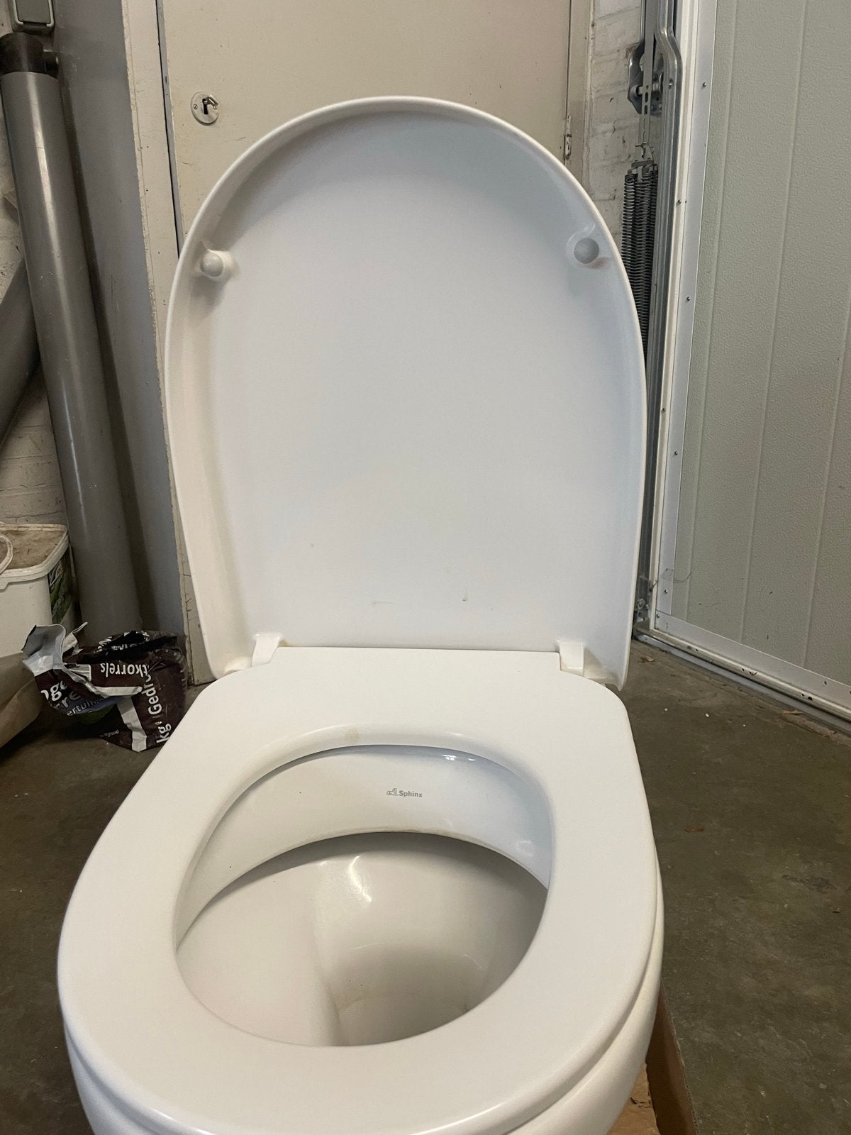 Sphinx WC met presalit deksel kleur wit, Ophalen, Gebruikt, Toilet