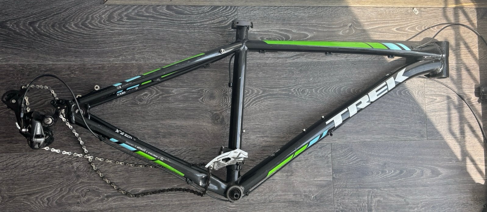 Trek X-Caliber 7 frame maat 20 met Shimano Acera 9-speed, Fietsen en Brommers, Fietsonderdelen, Zo goed als nieuw, Frame, Aluminium