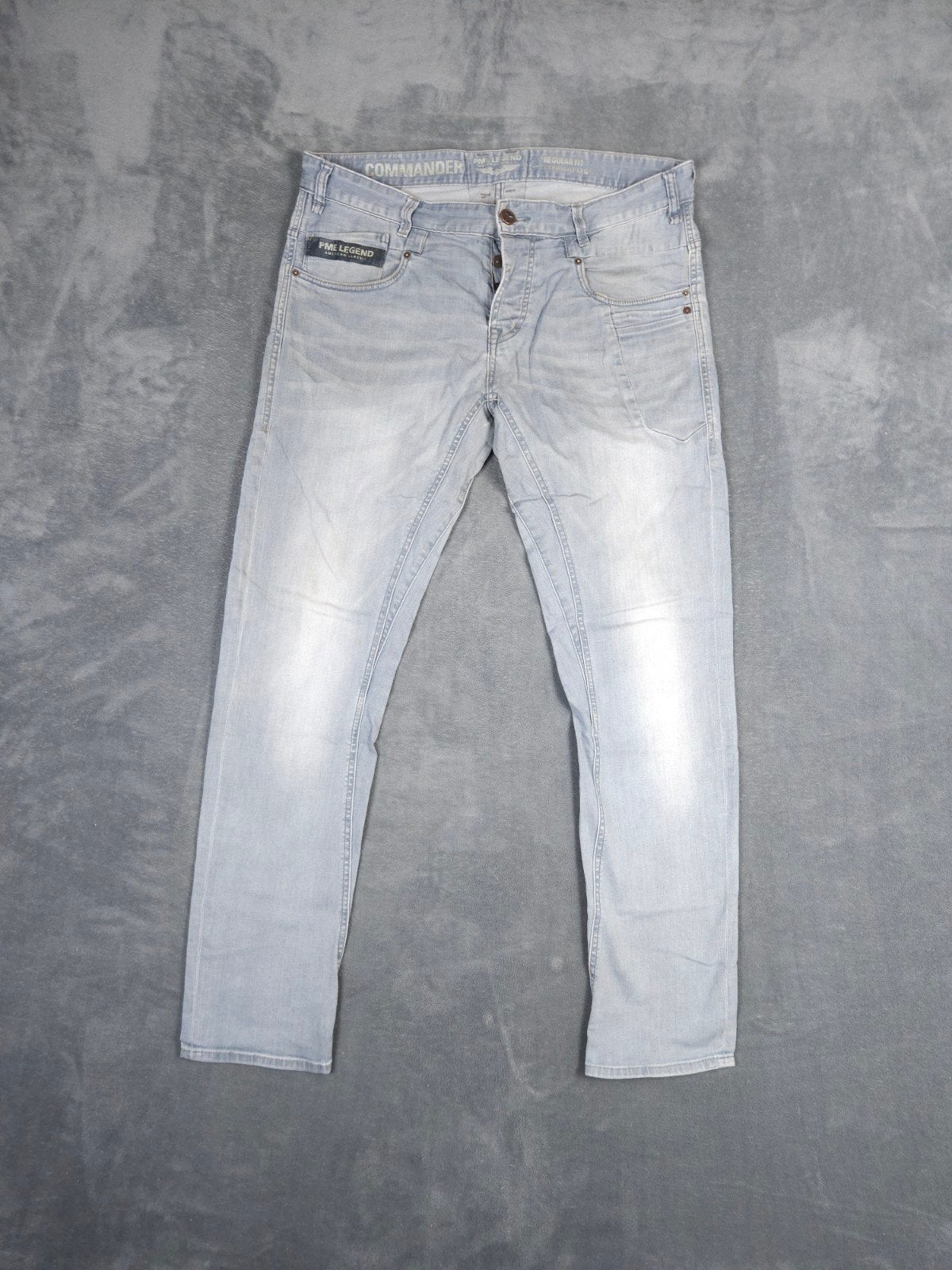 Pme Legend Broek Commander W36 L34 Regular Straight Blauw ., W36 - W38 (confectie 52/54), ., Zo goed als nieuw, .