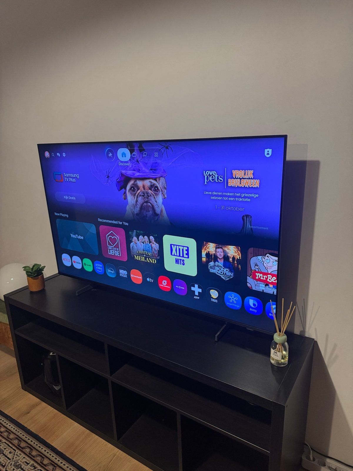 2026 Samsung 55 inch Mini LED TV UE55M70H - Z.g.a.n., Ophalen, LED, 50 Hz, Zo goed als nieuw