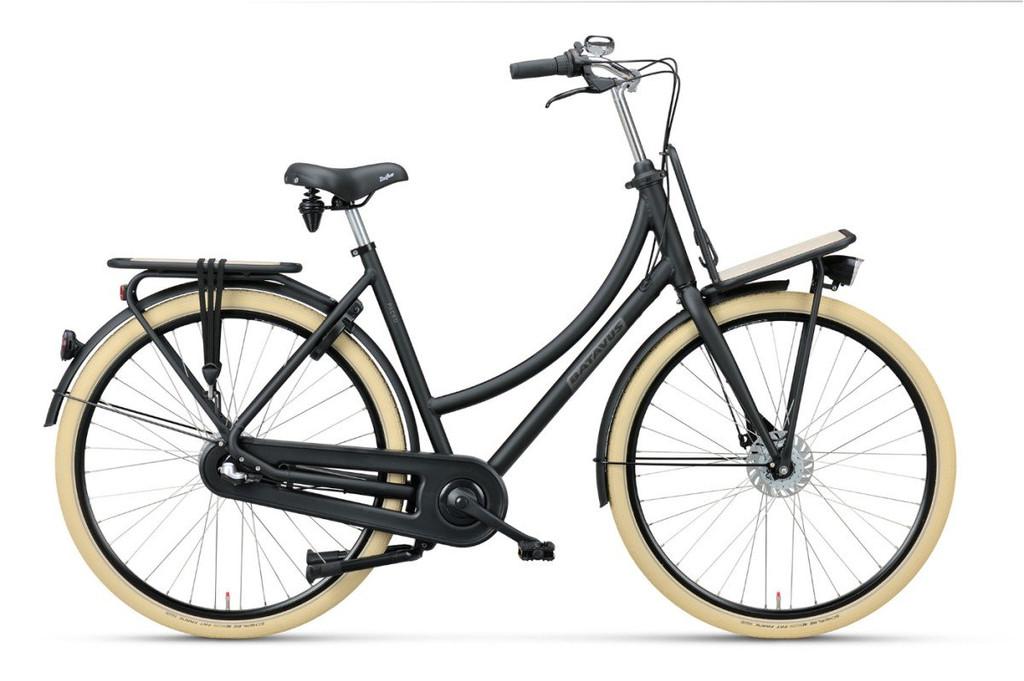 BATAVUS Packd-7 Plus Dames Zwart Mat 61cm XL 2025, Fietsen en Brommers, Fietsen | Dames | Damesfietsen, Nieuw, Batavus, 56 cm of meer