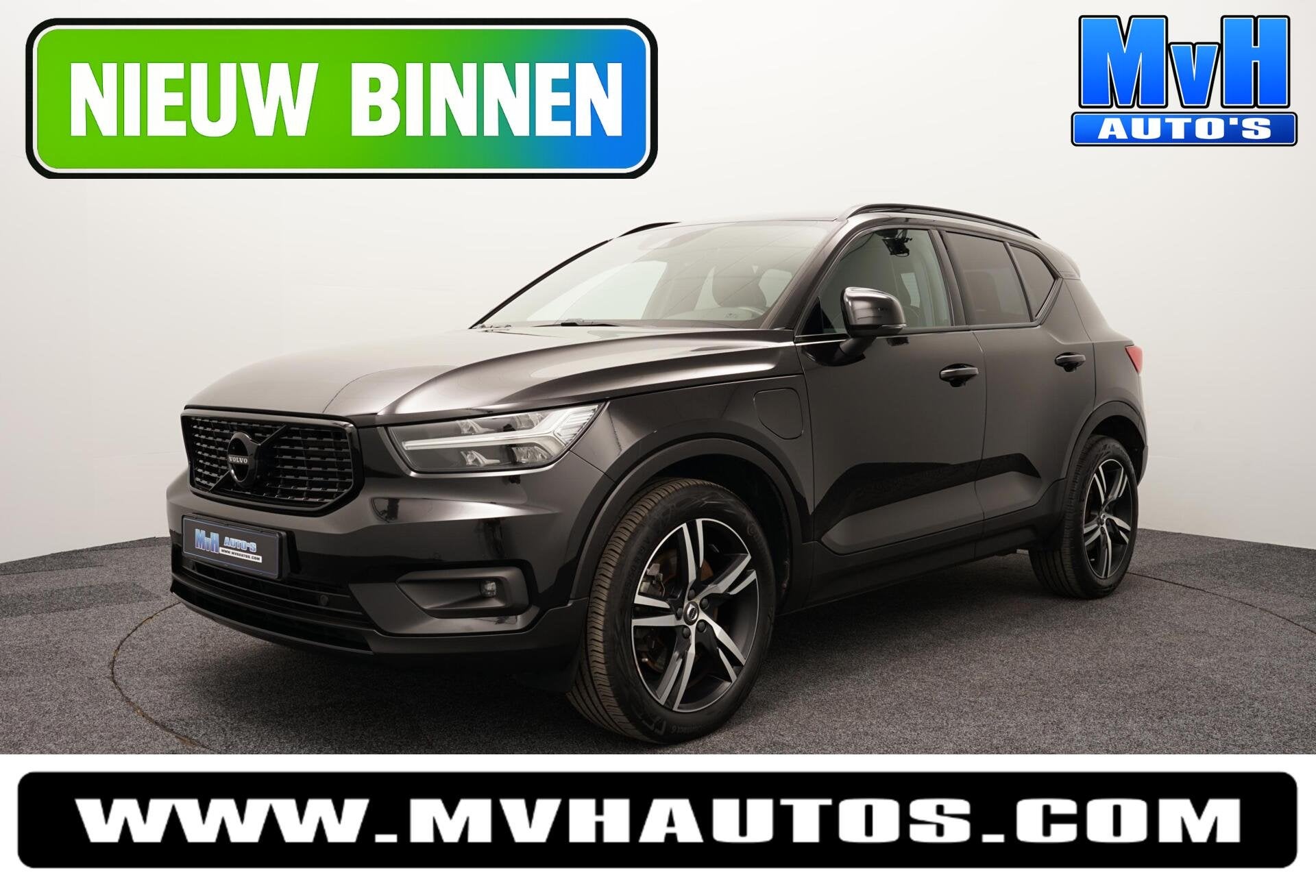 Volvo XC40 1.5 T5 PHEV R-Design|H/K|STUUR.STOELVW|CAM|SOH86%, Zwart, Plug-in hybride, Bedrijf, Hybride Elektrisch/Benzine