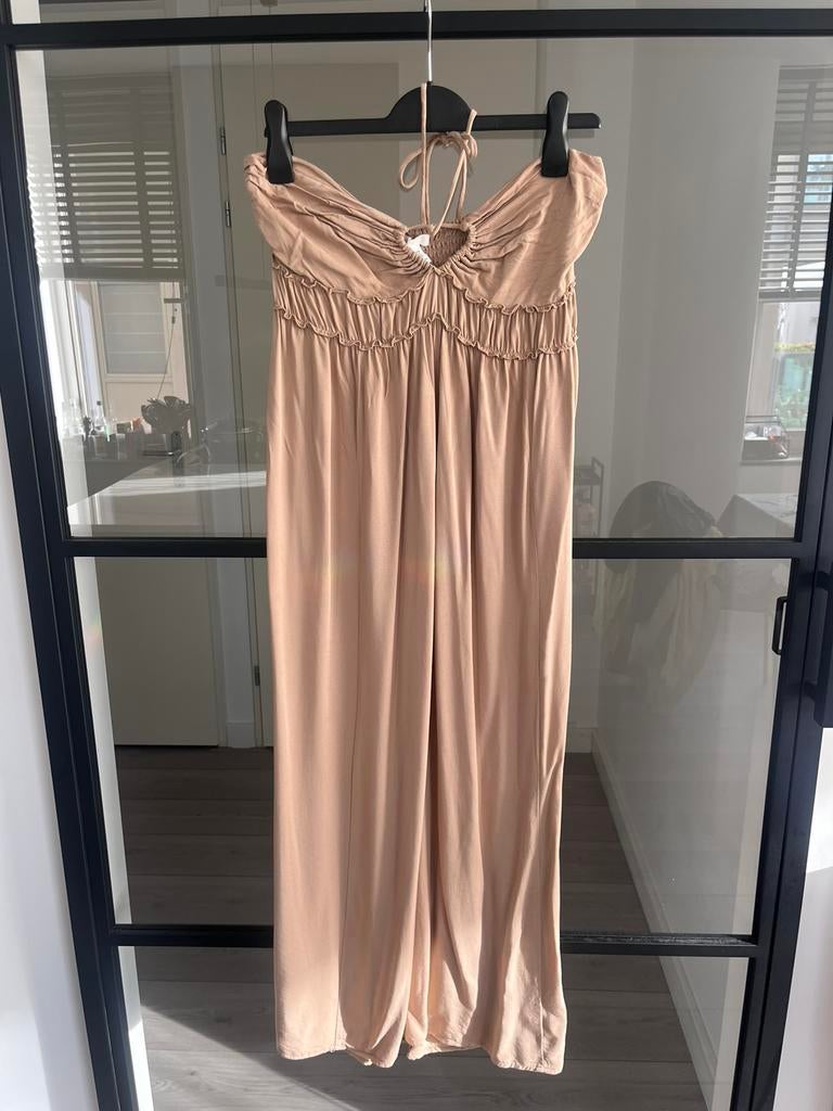 H&M Jurk maat M, Kleding | Dames, Jurken, Maat 38/40 (M), H&M, Beige, Ophalen of Verzenden