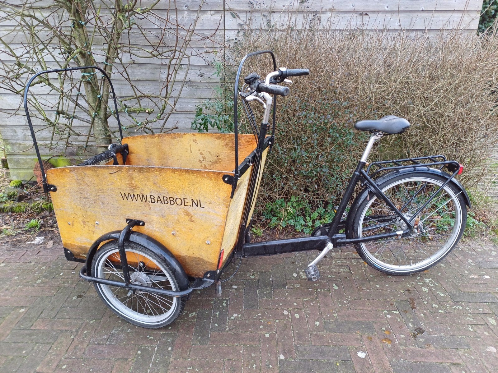bakfiets 3 wielen, Fietsen en Brommers, Gebruikt, 3 kinderen, Trommelrem, Ophalen