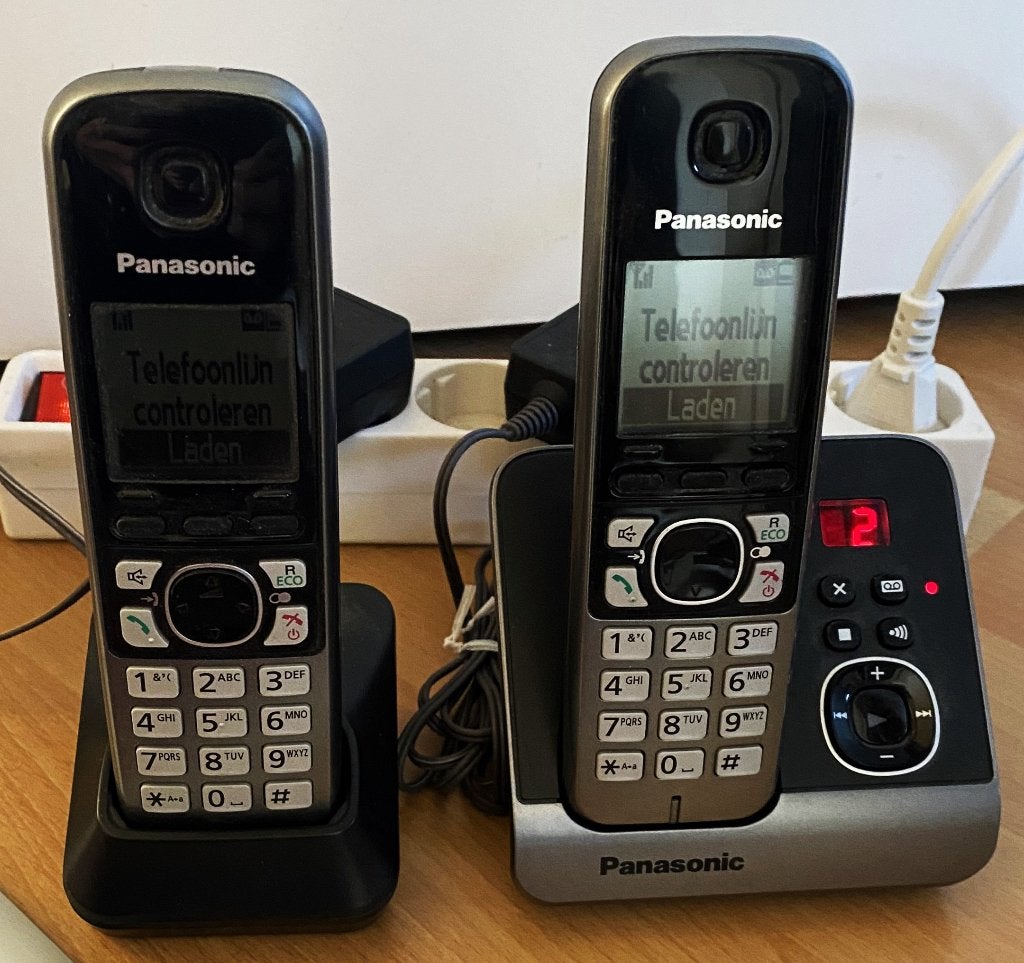 Digitale Draadloze Telefoon set. Panasonic., Ophalen of Verzenden, Gebruikt, 2 handsets