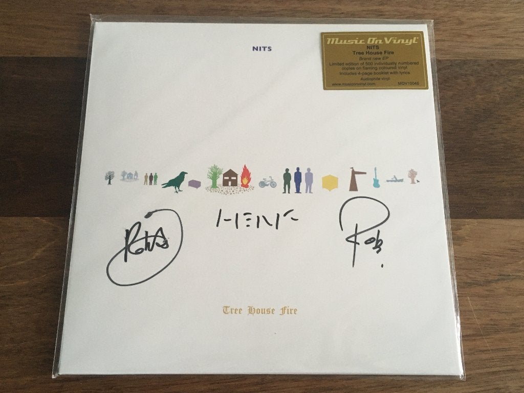 Vinyl Maxisingle 10" Nits Tree House Fire YELLOW SIGNED NEW, 10 inch, Limited edition, 2020 tot heden, Ophalen of Verzenden