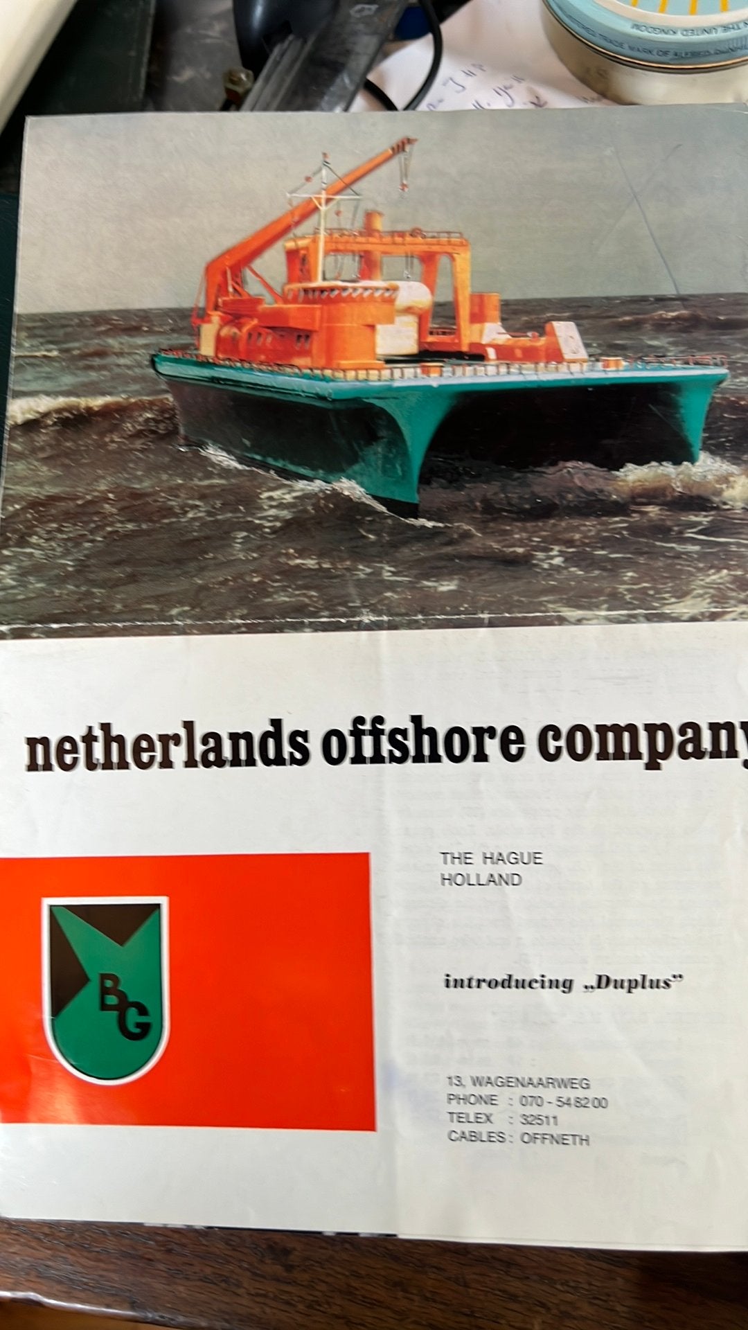 De  Duplus dubbel romp schip originele foto reportage, Ophalen of Verzenden, Zo goed als nieuw, Kaart, Foto of Prent