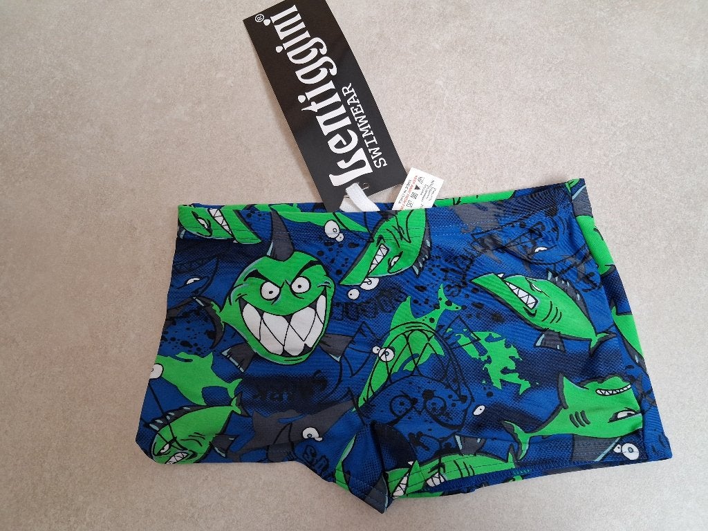 Nieuw! zwembroek haaien Lentiggini maat 98, Lentiggini, Ophalen of Verzenden, Jongen, Nieuw