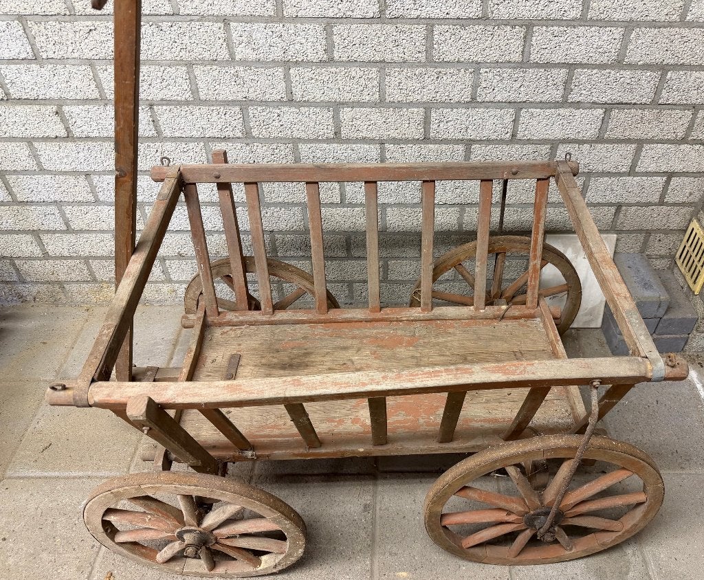 Bolderkar Bolderwagen antiek, Ophalen