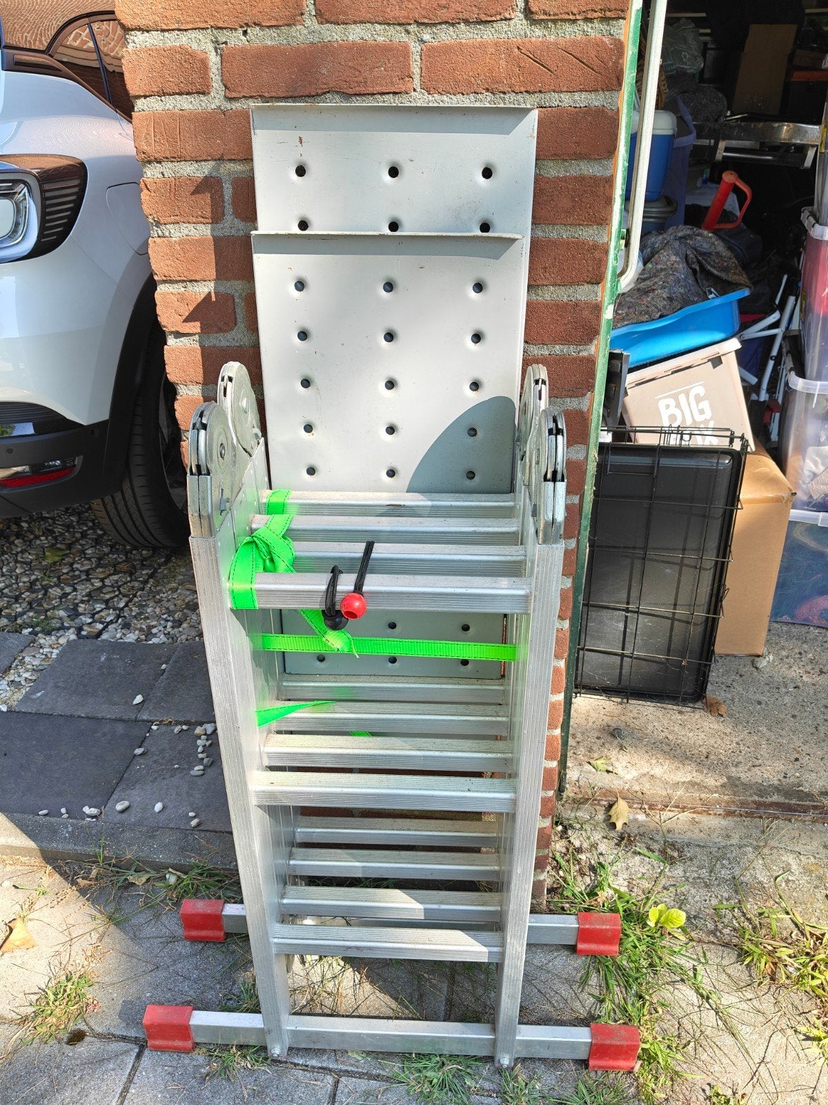 aluminium multi opvouwbare ladder, Doe-het-zelf en Verbouw, Ladders en Trappen, Ophalen, 2 tot 4 meter