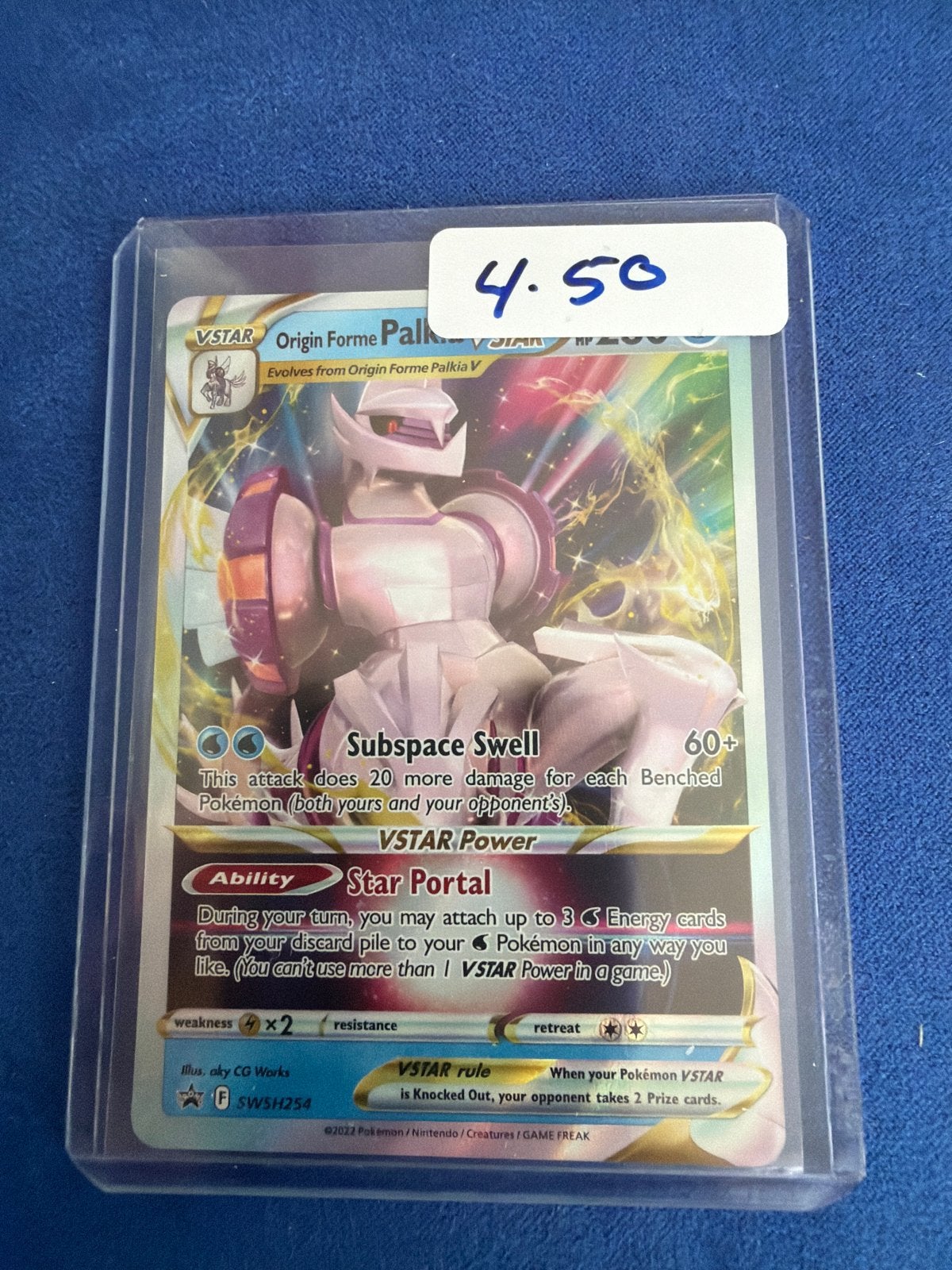 Pokémon Kaart Origin Forme Palkia VSTAR SWSH254, Hobby en Vrije tijd, Verzamelkaartspellen | Pokémon, Ophalen of Verzenden, Zo goed als nieuw
