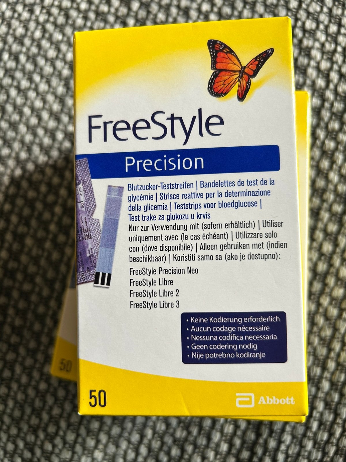 FreeStyle Precision Bloedglucoseteststrips (3x50 stuks), Ophalen of Verzenden, Nieuw, Overige typen