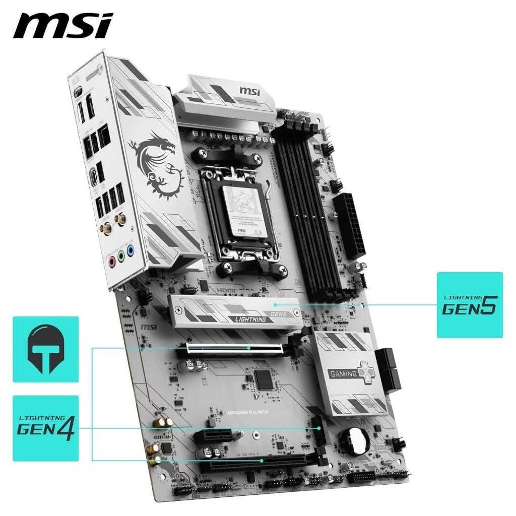 MSI B850 GAMING PLUS WIFI6E Moederbord, Computers en Software, Ophalen of Verzenden, Zo goed als nieuw, ATX, DDR5