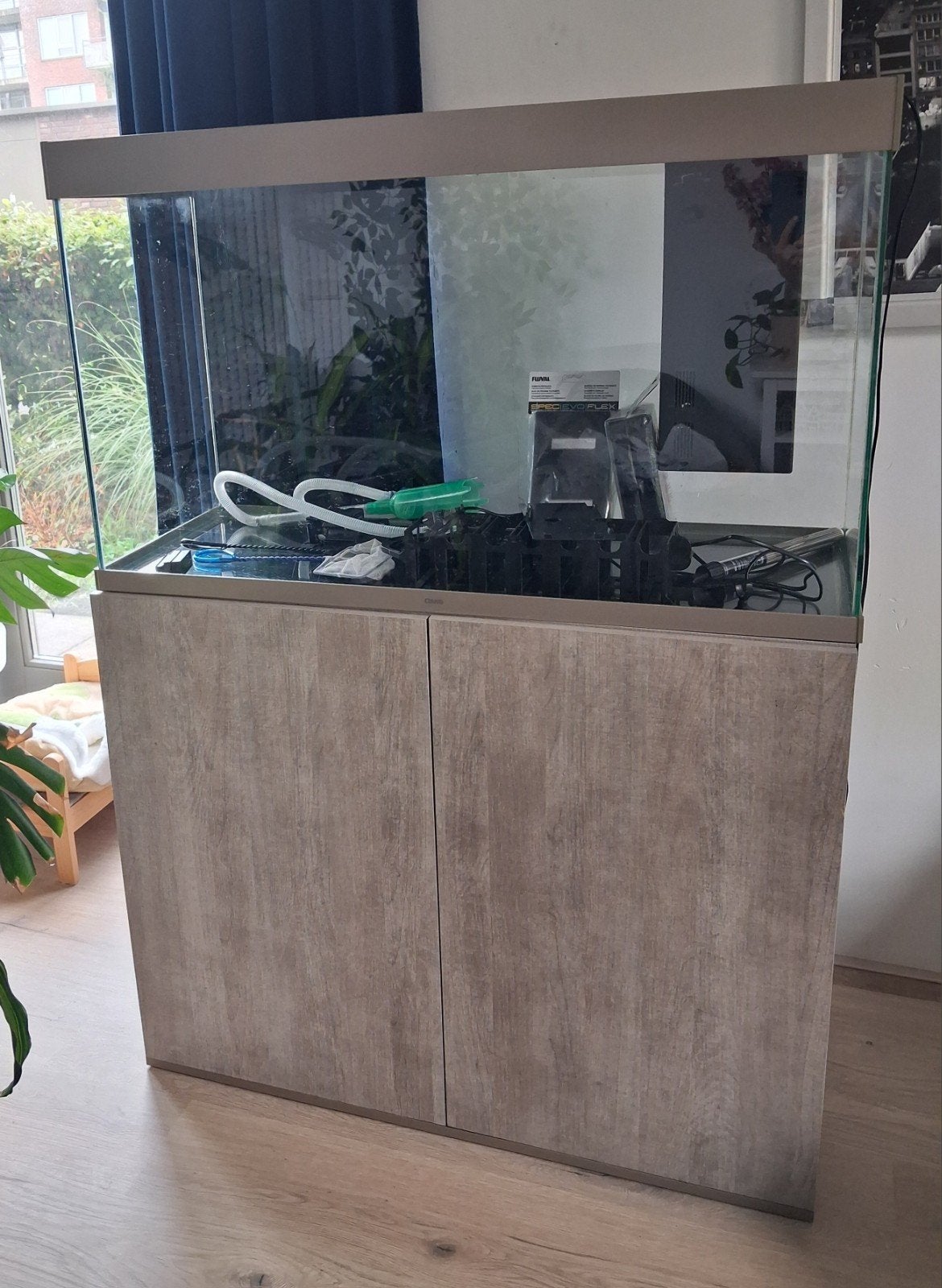 Aquarium met losse kast Ciano, Ophalen, Gebruikt, Leeg aquarium