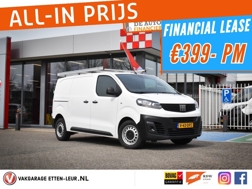 Fiat Scudo 2.0 144pk L2H1 | 2.5T trekgewicht | Cruise | Navi, Auto's, Voorwielaandrijving, Gebruikt, Euro 6, 4 cilinders