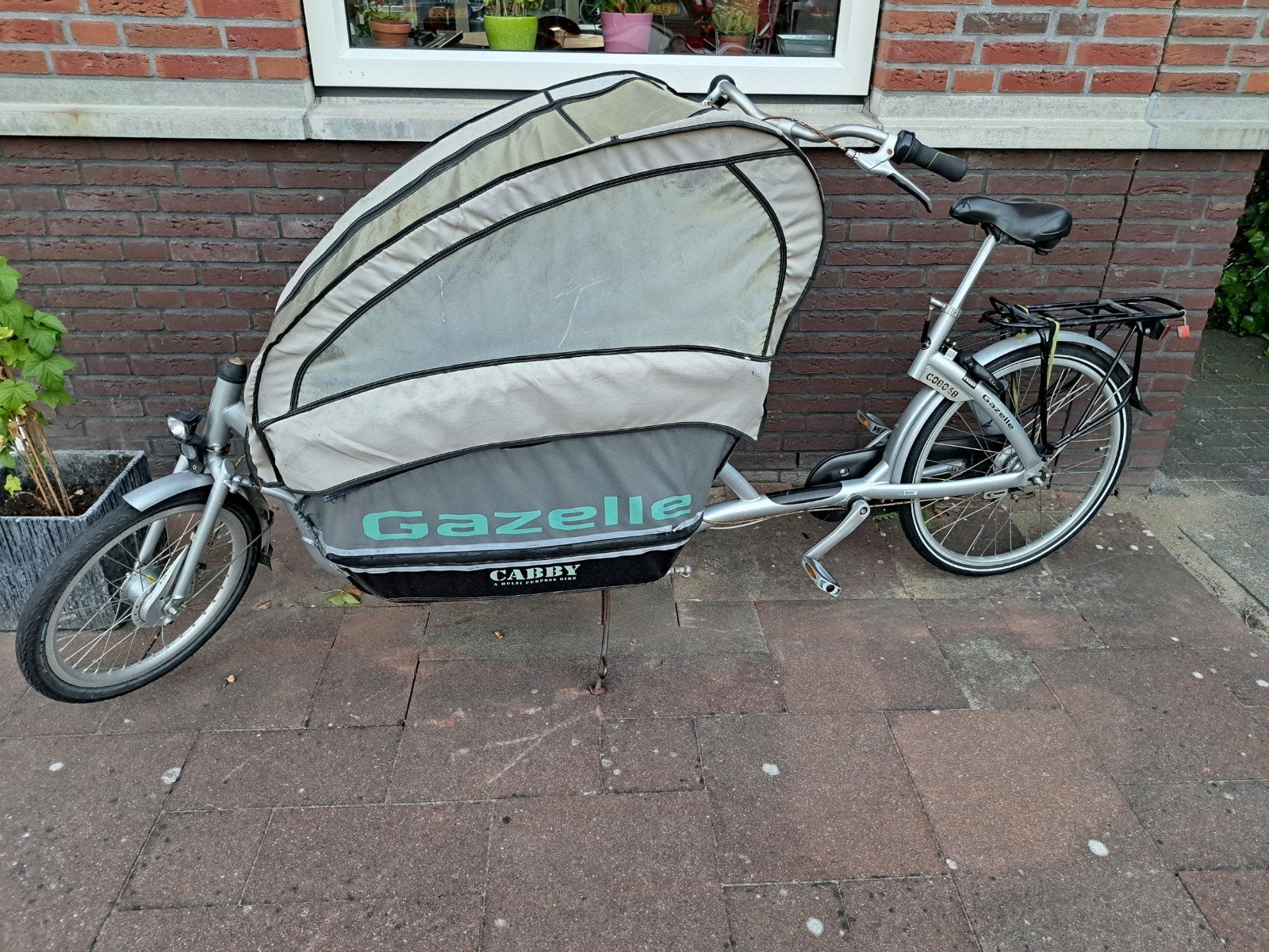 Gazelle Cabby Bakfiets - Ideaal voor kinderen en goederen, Fietsen en Brommers, Fietsen | Bakfietsen, Ophalen of Verzenden, Gebruikt