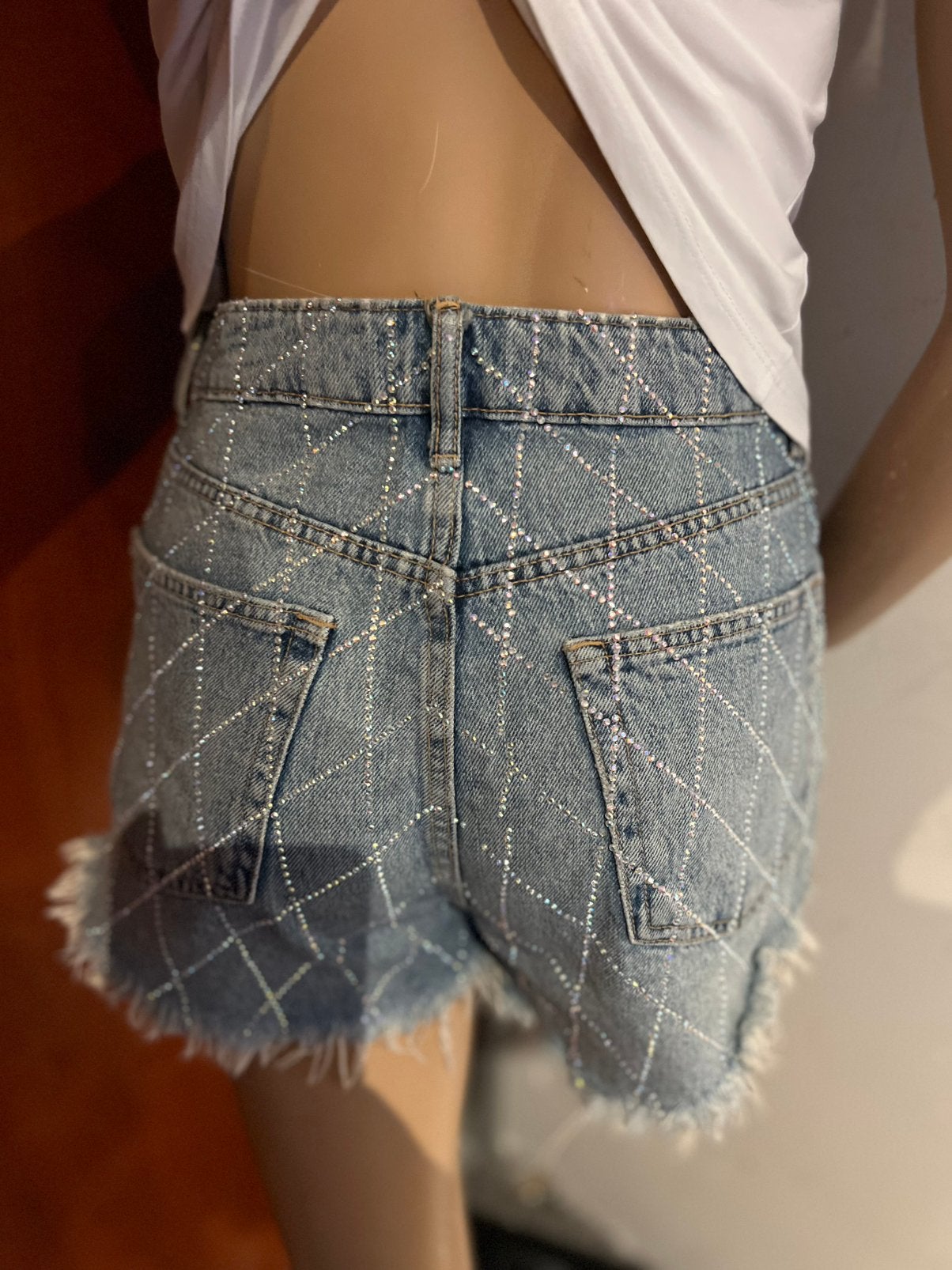 Zara jeans met strass maat s zgan, Kleding | Dames, Spijkerbroeken en Jeans, F, G, Blauw, Zara