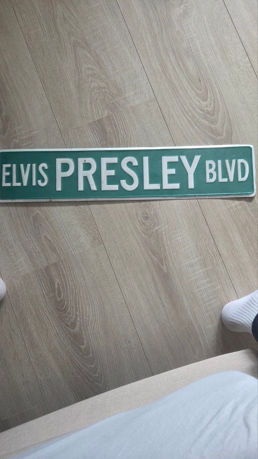 Elvis Presley Boulevard Straatnaambord, Ophalen of Verzenden, Gebruikt